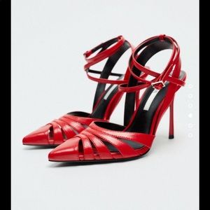 NWT Zara Strappy Heeled Shoes